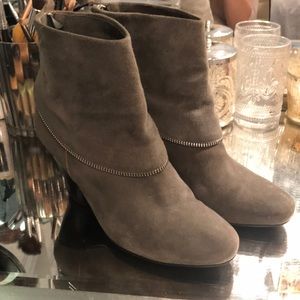Grey Zipup Booties